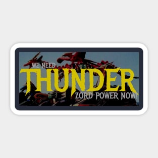 Power Rangers - Thunder Zord Power Sticker